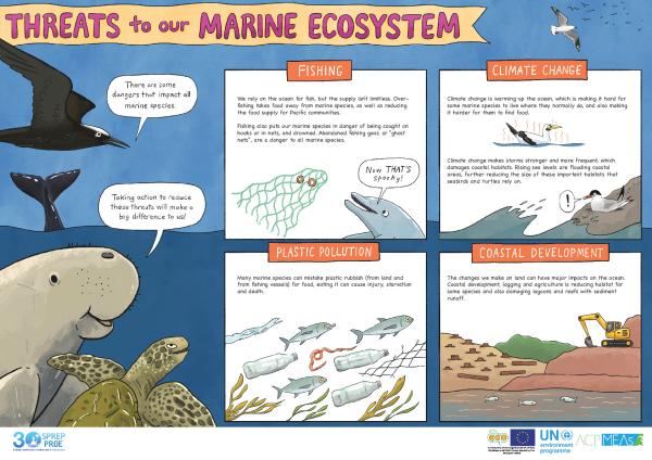 Threats to Our Marine Ecosystem (poster)